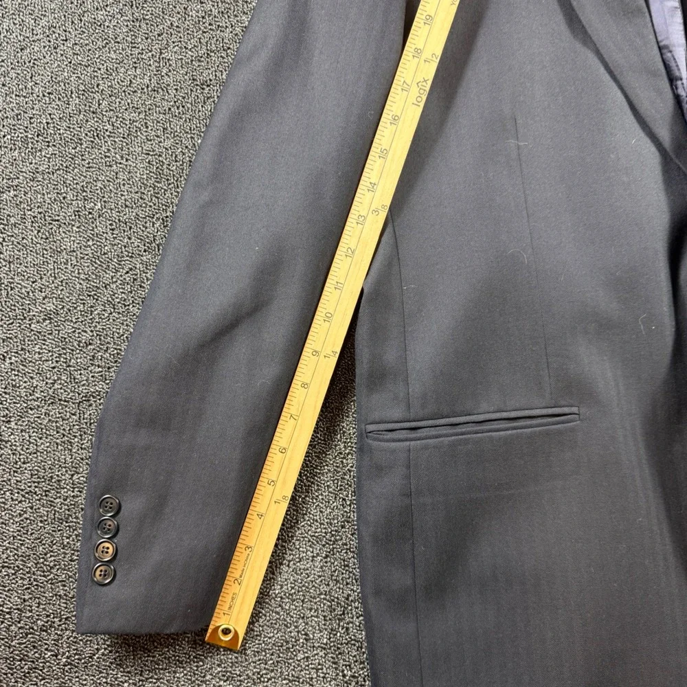 Brooks Brothers 1818 Madison 2‎ Piece Suit 44R W39x27 Gray Saxon Wool Hemmed